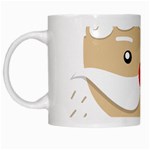 Santa Claus Face White Mug