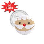 Santa Claus Face 1.75  Button (10 pack) 