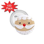 Santa Claus Face 1.75  Button (100 pack) 