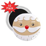 Santa Claus Face 2.25  Magnet (10 pack)