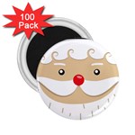 Santa Claus Face 2.25  Magnet (100 pack) 