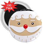 Santa Claus Face 3  Magnet (100 pack)