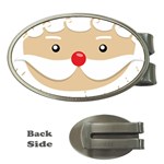 Santa Claus Face Money Clip (Oval)