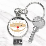 Santa Claus Face Nail Clippers Key Chain