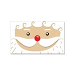 Santa Claus Face Sticker (Rectangular)