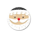 Santa Claus Face Magnet 3  (Round)