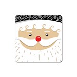 Santa Claus Face Magnet (Square)