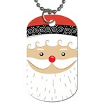 Santa Claus Face Dog Tag (One Side)