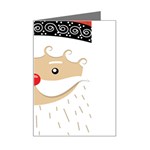 Santa Claus Face Mini Greeting Card