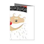 Santa Claus Face Mini Greeting Cards (Pkg of 8)