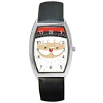 Santa Claus Face Barrel Style Metal Watch