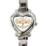 Santa Claus Face Heart Italian Charm Watch