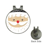 Santa Claus Face Golf Ball Marker Hat Clip