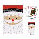 Santa Claus Face Playing Cards Single Design