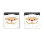 Santa Claus Face Cufflinks (Square)