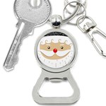 Santa Claus Face Bottle Opener Key Chain