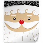 Santa Claus Face Canvas 8  x 10 