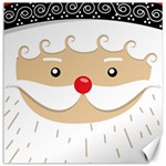 Santa Claus Face Canvas 12  x 12 