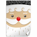 Santa Claus Face Canvas 12  x 18 