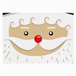 Santa Claus Face Large Glasses Cloth