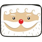 Santa Claus Face Fleece Blanket (Mini)