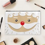 Santa Claus Face Cosmetic Bag (Large)