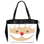 Santa Claus Face Oversize Office Handbag (2 Sides)