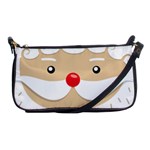 Santa Claus Face Shoulder Clutch Bag