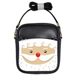 Santa Claus Face Girls Sling Bag