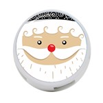 Santa Claus Face 4-Port USB Hub (Two Sides)