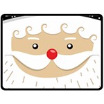 Santa Claus Face Fleece Blanket (Large)