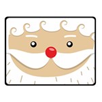 Santa Claus Face Fleece Blanket (Small)