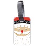 Santa Claus Face Luggage Tag (two sides)