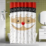 Santa Claus Face Shower Curtain 48  x 72  (Small)