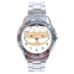 Santa Claus Face Stainless Steel Analogue Watch