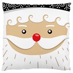 Santa Claus Face Large Cushion Case (One Side)