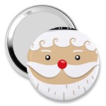 Santa Claus Face 3  Handbag Mirror