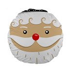 Santa Claus Face Standard 15  Premium Round Cushion 