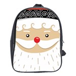 Santa Claus Face School Bag (XL)