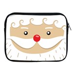 Santa Claus Face Apple iPad Zipper Case