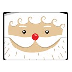 Santa Claus Face Double Sided Fleece Blanket (Small)