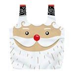 Santa Claus Face Full Print Recycle Bag (L)