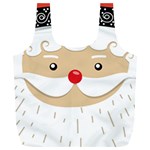 Santa Claus Face Full Print Recycle Bag (XL)