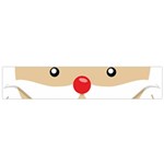 Santa Claus Face Small Flano Scarf