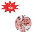 ugly christmas pig 1  Mini Button (10 pack) 