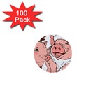 ugly christmas pig 1  Mini Button (100 pack) 