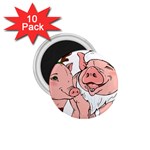 ugly christmas pig 1.75  Magnet (10 pack) 