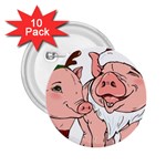 ugly christmas pig 2.25  Button (10 pack)