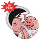 ugly christmas pig 2.25  Magnet (10 pack)