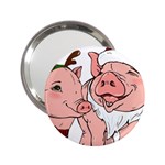 ugly christmas pig 2.25  Handbag Mirror